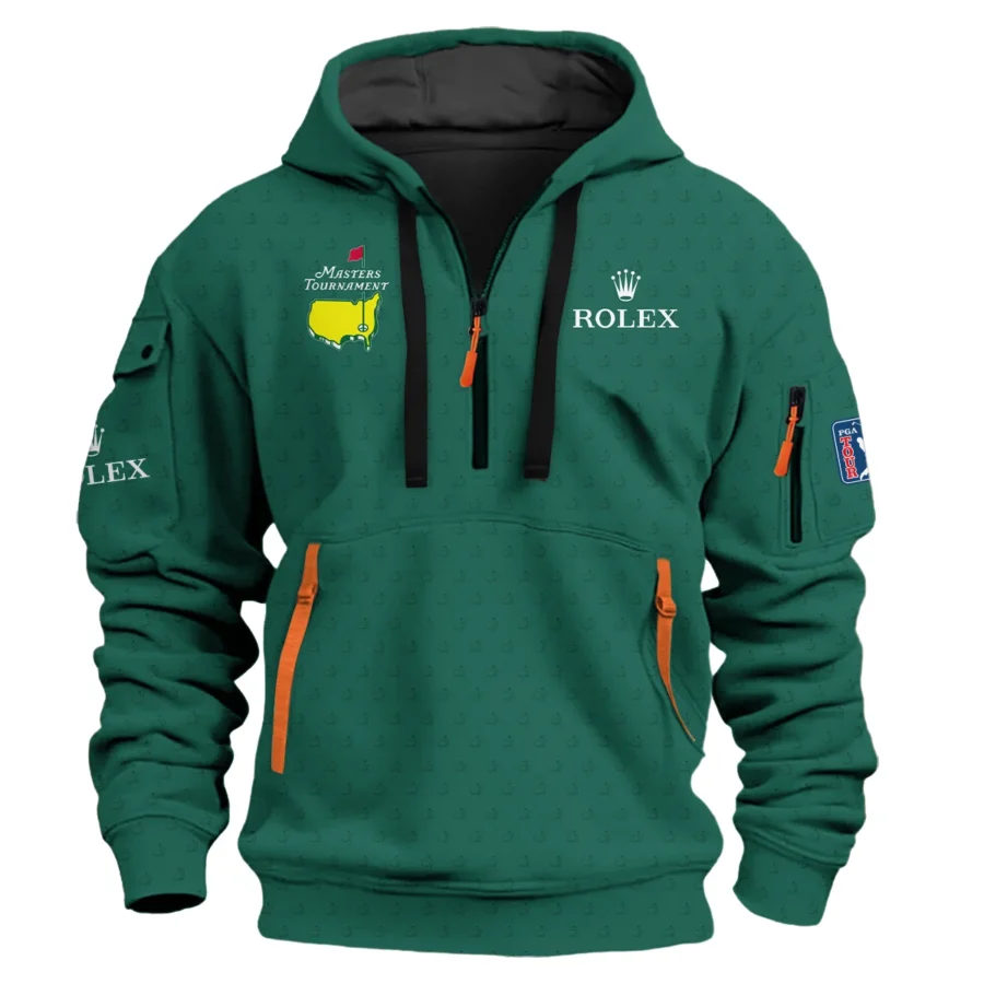 Special Release Rolex Masters Tournament Golf Hoodie Half Zip All Over Prints HOMT070125A02ROXHDF