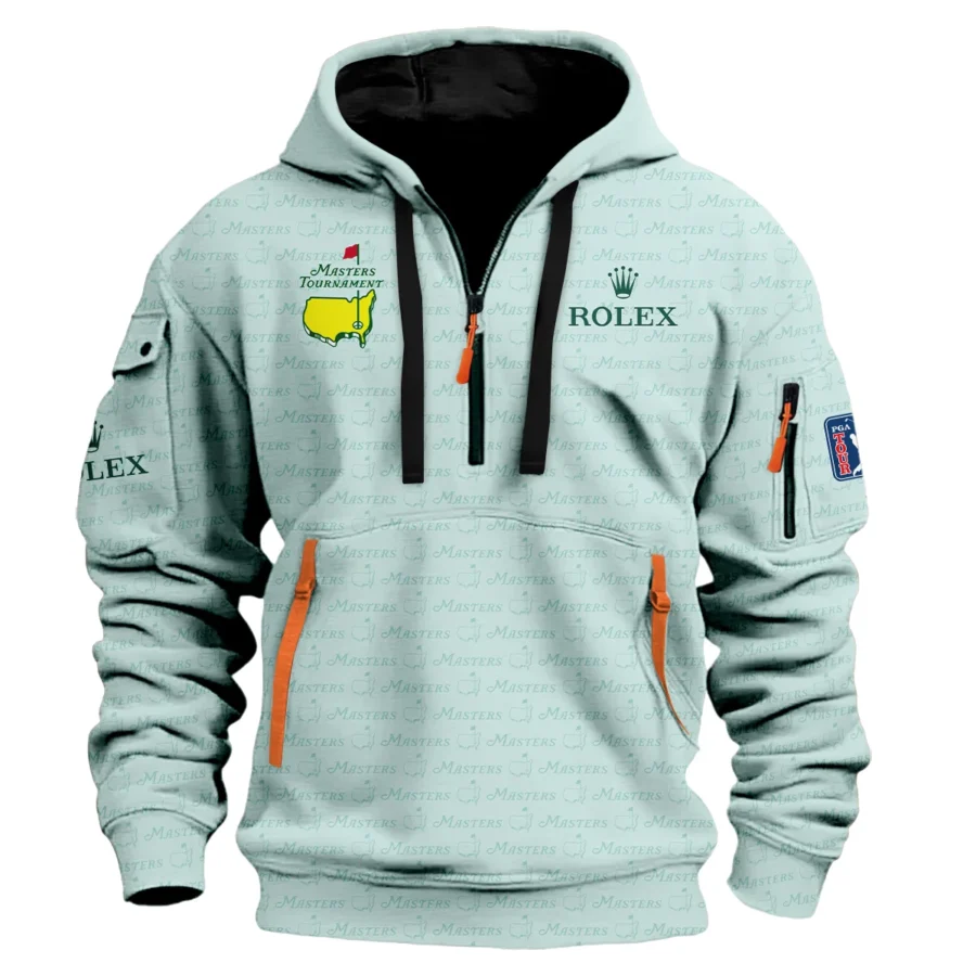 Special Release Rolex Masters Tournament Golf Hoodie Half Zip All Over Prints HOMT080125A02ROXHDF