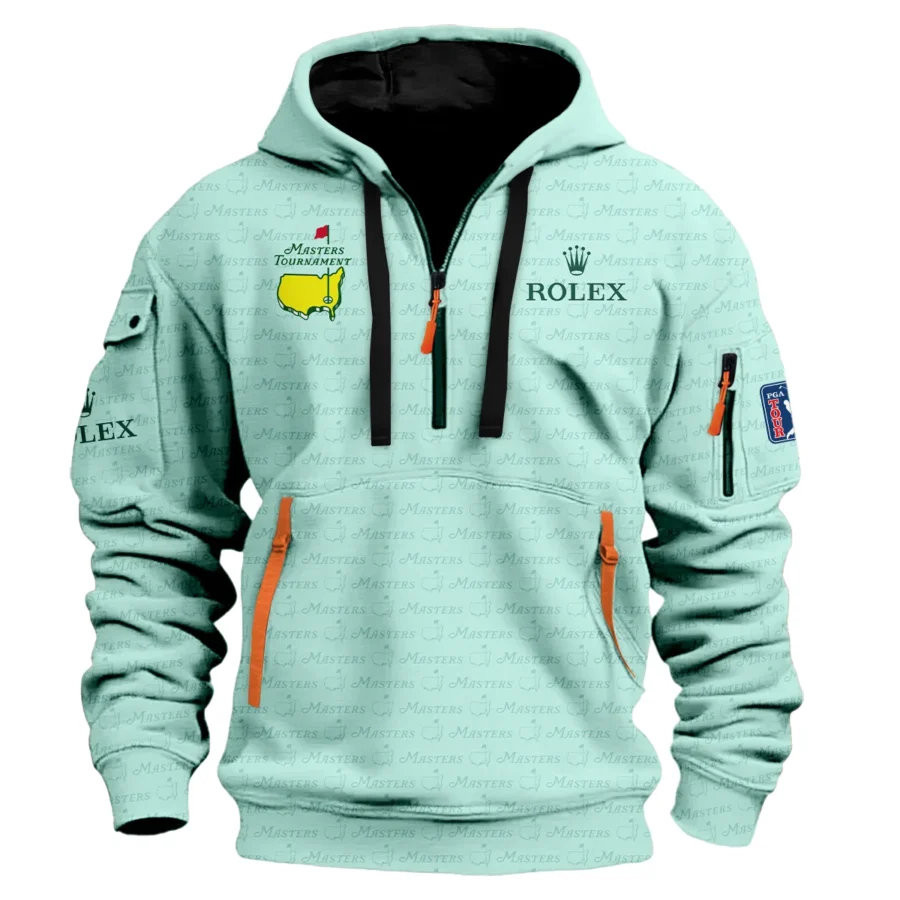 Special Release Rolex Masters Tournament Golf Hoodie Half Zip All Over Prints HOMT080125A05ROXHDF