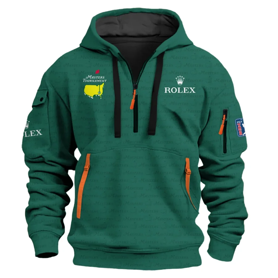 Special Release Rolex Masters Tournament Golf Hoodie Half Zip All Over Prints HOMT080125A07ROXHDF