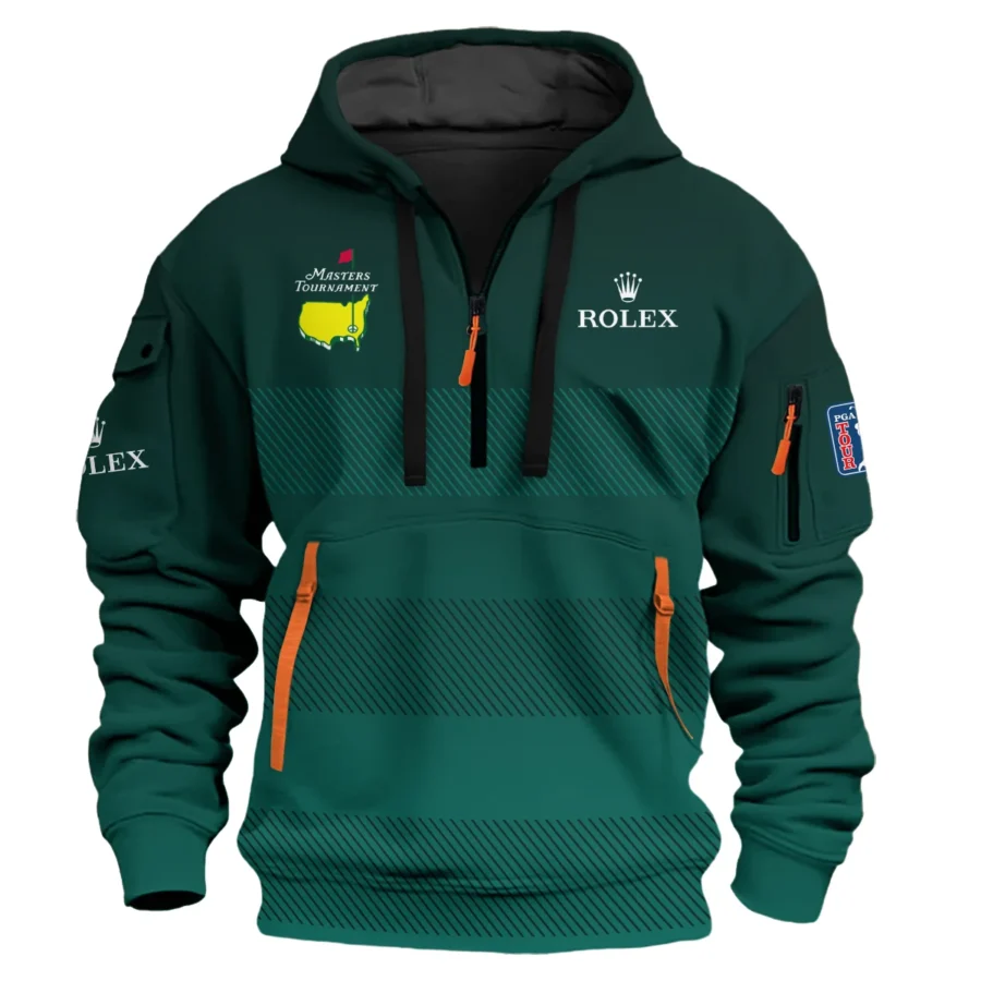 Special Release Rolex Masters Tournament Golf Hoodie Half Zip All Over Prints HOMT110324A02ROXHDF