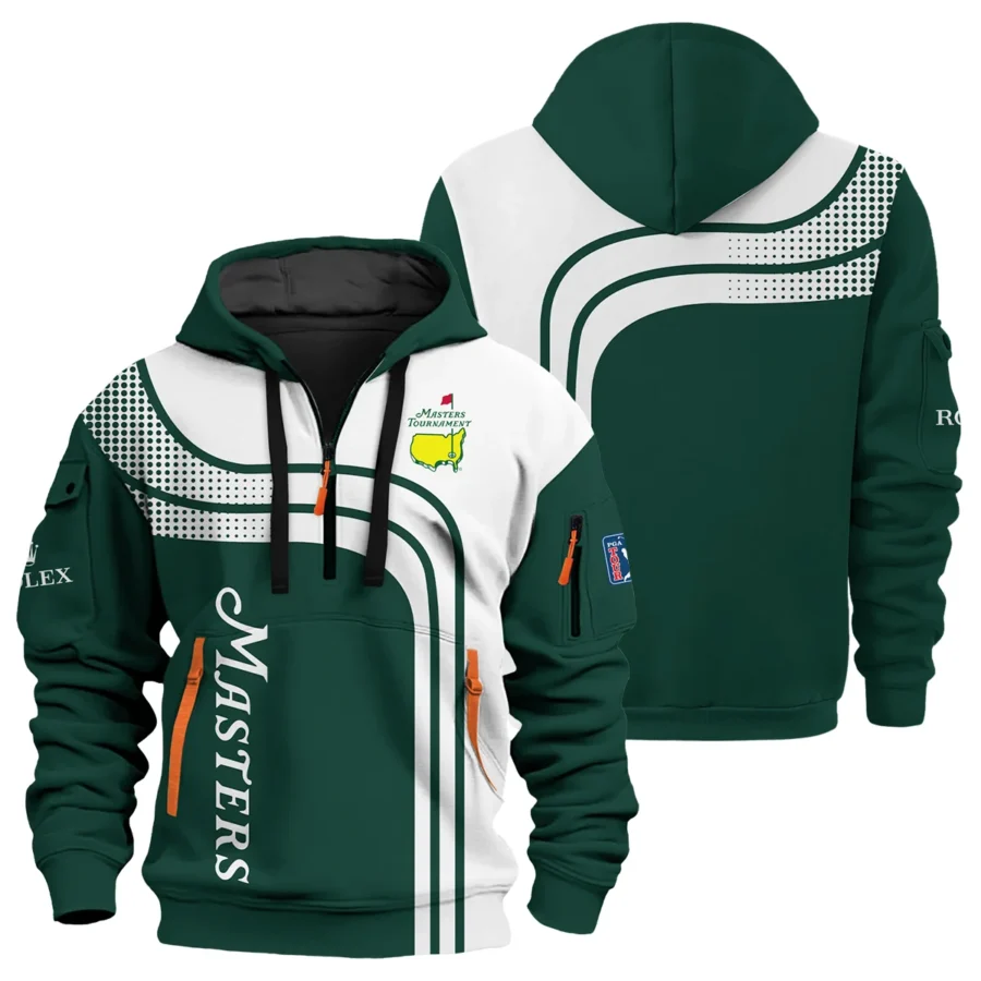 Special Release Rolex Masters Tournament Golf Hoodie Half Zip All Over Prints HOMT030125A02ROXHDF