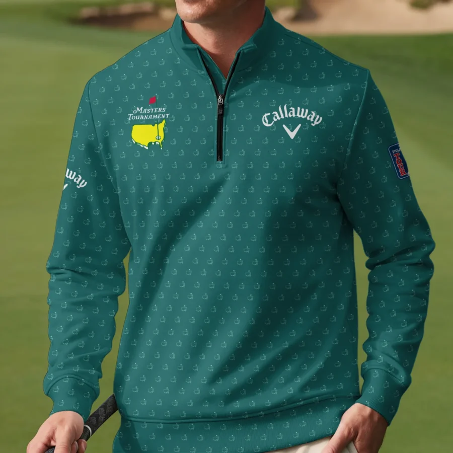 Special Release Masters Tournament Callaway Golf Quarter-Zip Jacket All Over Prints HOMT201224A01CLWQTJ