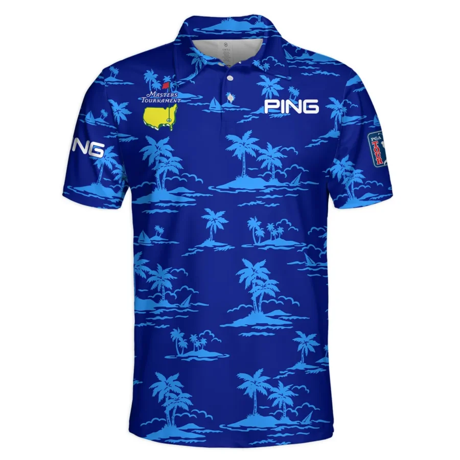 Navy Ping Masters Tournament Exclusive Logo Polo Shirt All Over Prints Gift For Fans HOHW250225A2PIPL-NV