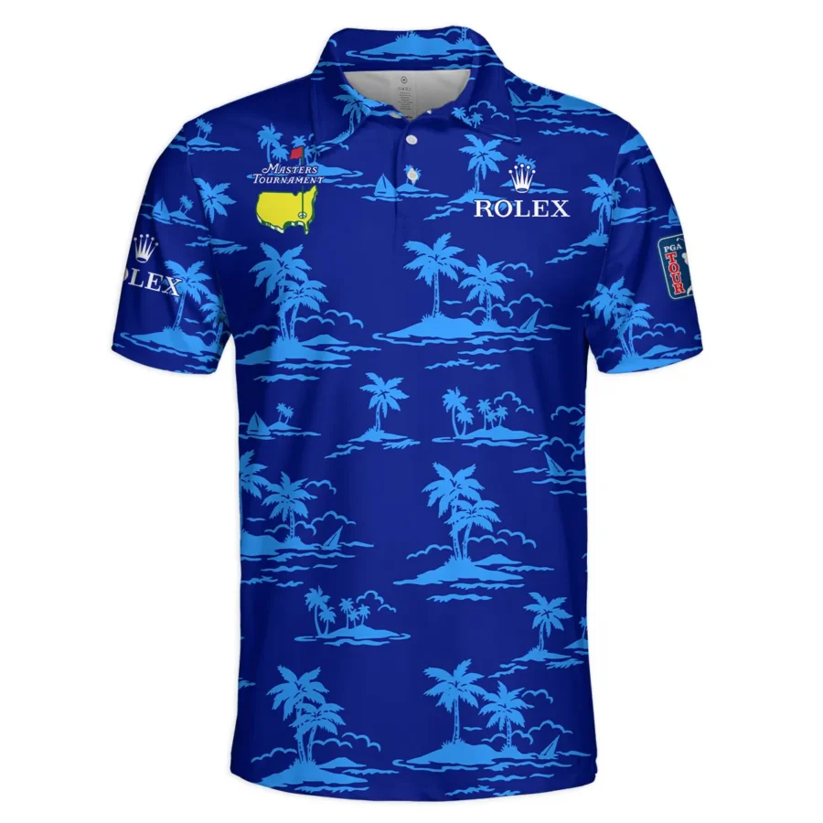 Navy Rolex Masters Tournament Exclusive Logo Polo Shirt All Over Prints Gift For Fans HOHW250225A2ROXPL-NV