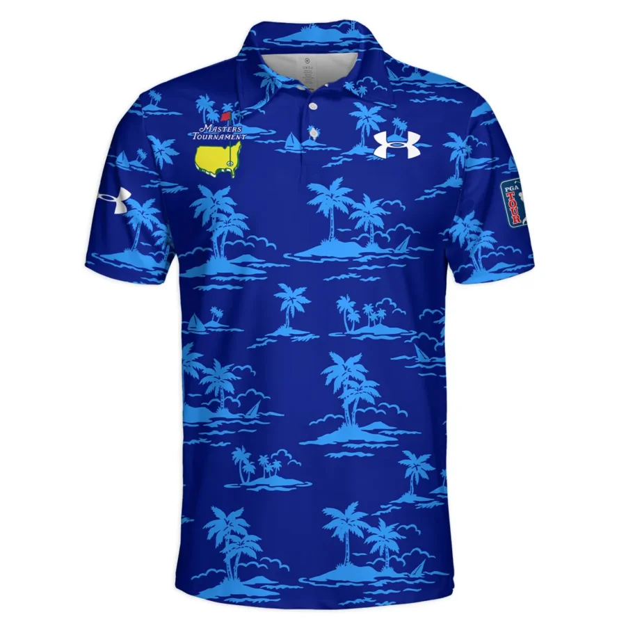 Navy Under Armour Masters Tournament Exclusive Logo Polo Shirt All Over Prints Gift For Fans HOHW250225A2UAPL-NV