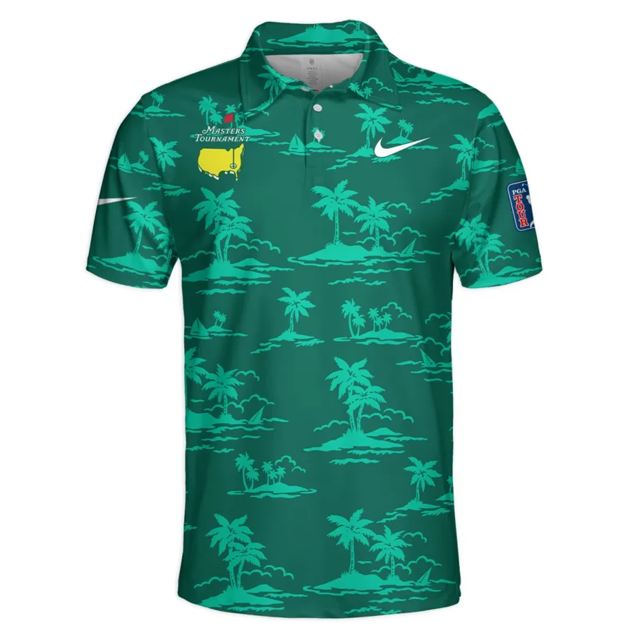 Teal Green Nike Masters Tournament Exclusive Logo Polo Shirt All Over Prints Gift For Fans HOHW250225A2NKPL-TG