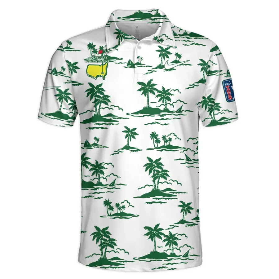 White Nike Masters Tournament Exclusive Logo Polo Shirt All Over Prints Gift For Fans HOHW250225A2NKPL-WHI