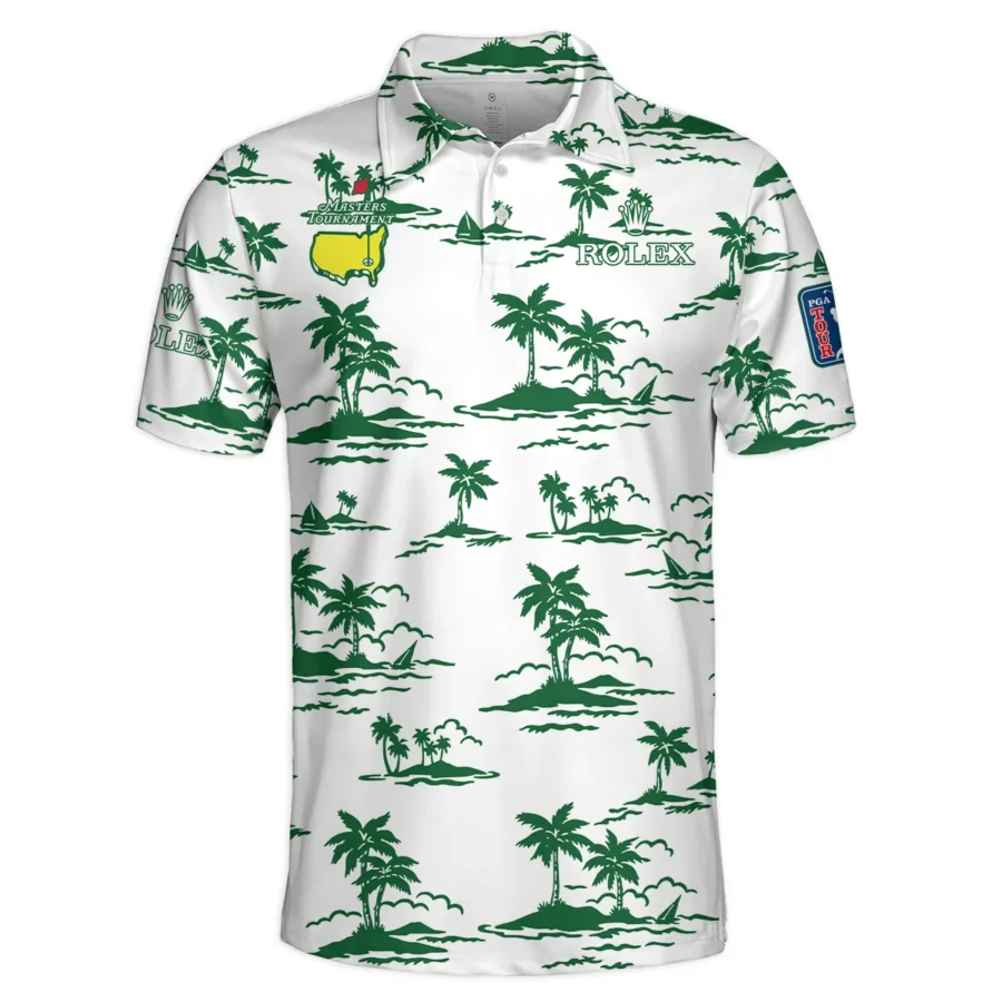 White Rolex Masters Tournament Exclusive Logo Polo Shirt All Over Prints Gift For Fans HOHW250225A2ROXPL-WHI