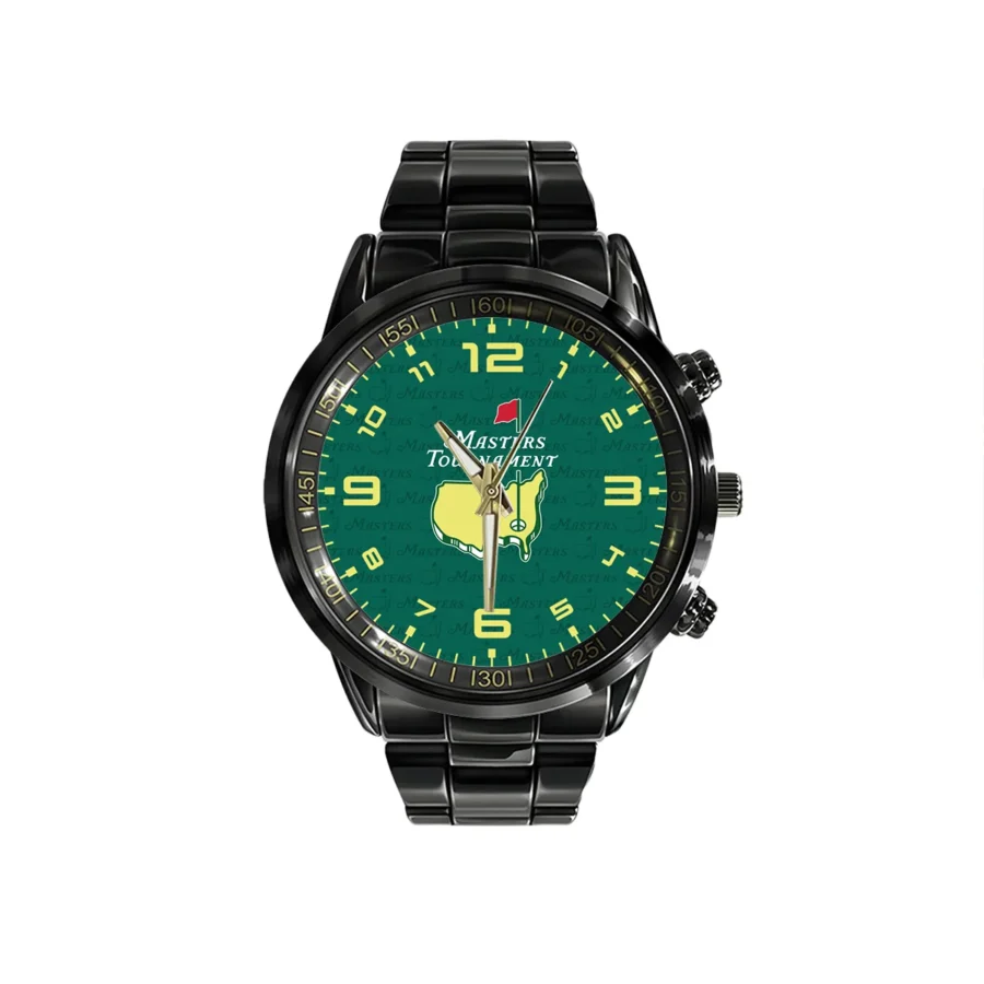 Clock Face Masters Tournament Black Stainless Steel Watch Gift For Fans