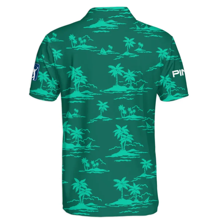 Teal Green Ping Masters Tournament Exclusive Logo Polo Shirt All Over Prints Gift For Fans HOHW250225A2PIPL-TG