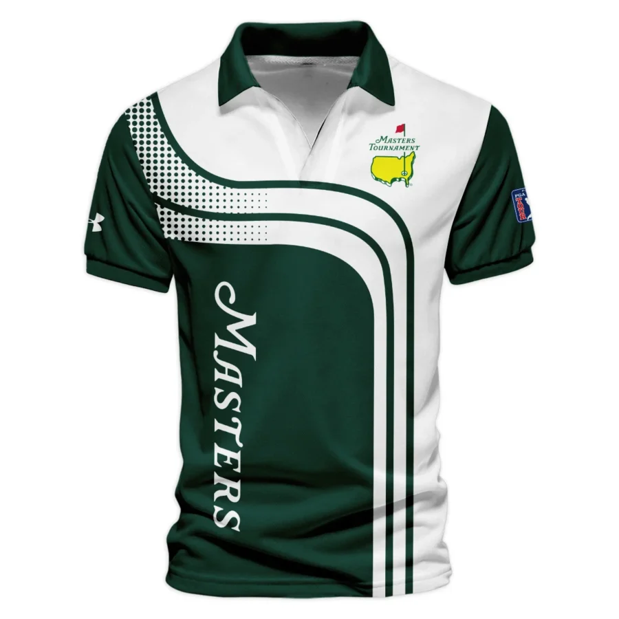Special Release Under Armour Masters Tournament Golf Vneck Polo Shirt All Over Prints HOMT030125A02UAVPL