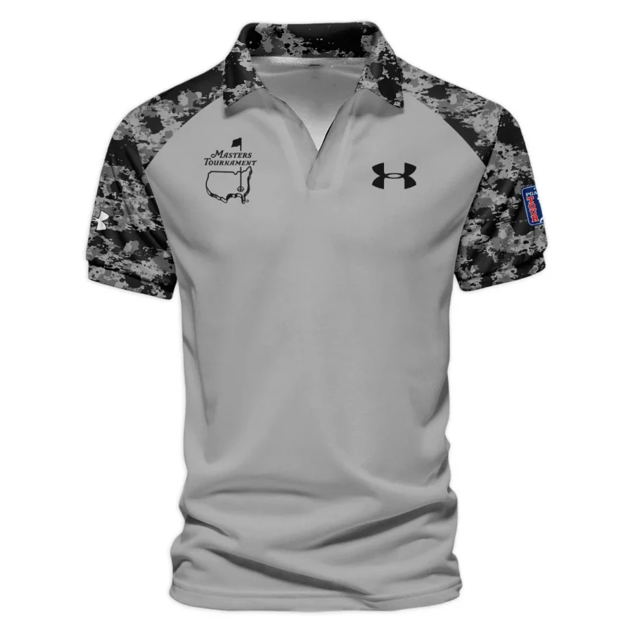 Special Release Under Armour Masters Tournament Golf Vneck Polo Shirt All Over Prints HOMT04112404UAVPL