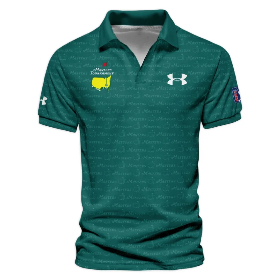 Special Release Under Armour Masters Tournament Golf Vneck Polo Shirt All Over Prints HOMT080125A04UAVPL