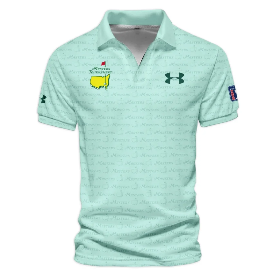 Special Release Under Armour Masters Tournament Golf Vneck Polo Shirt All Over Prints HOMT080125A05UAVPL