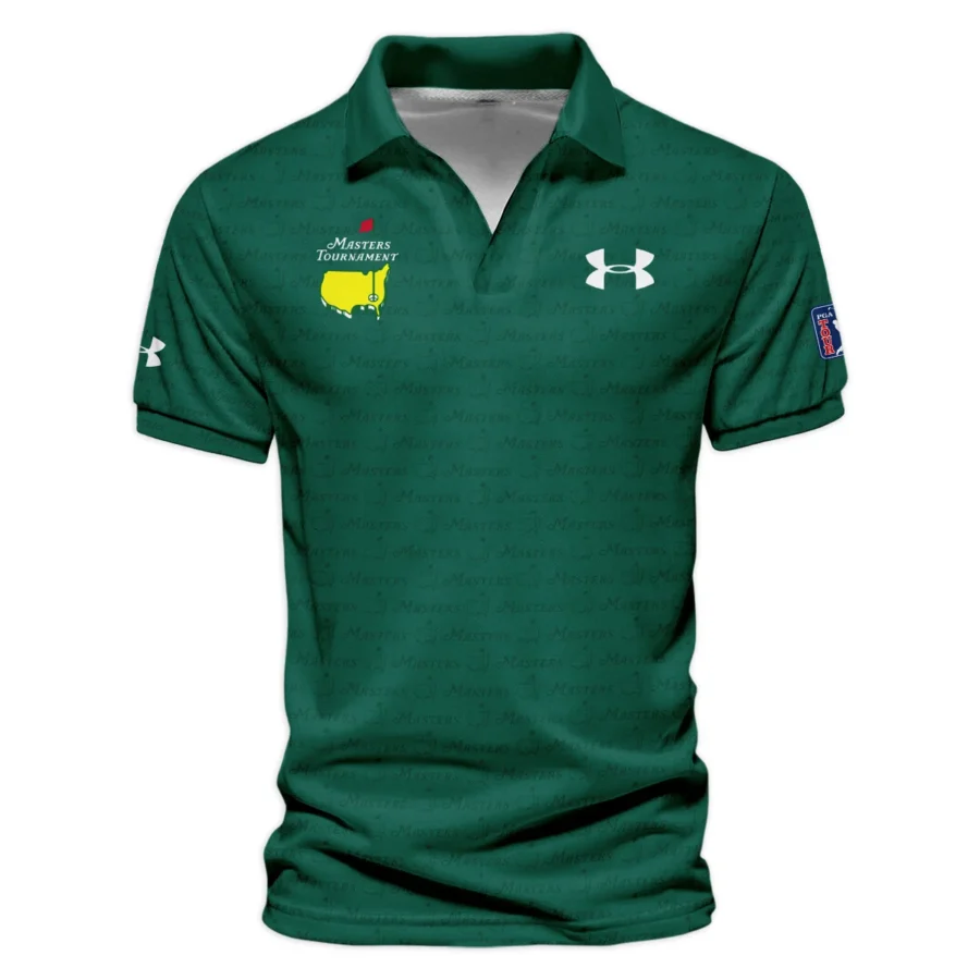 Special Release Under Armour Masters Tournament Golf Vneck Polo Shirt All Over Prints HOMT080125A07UAVPL