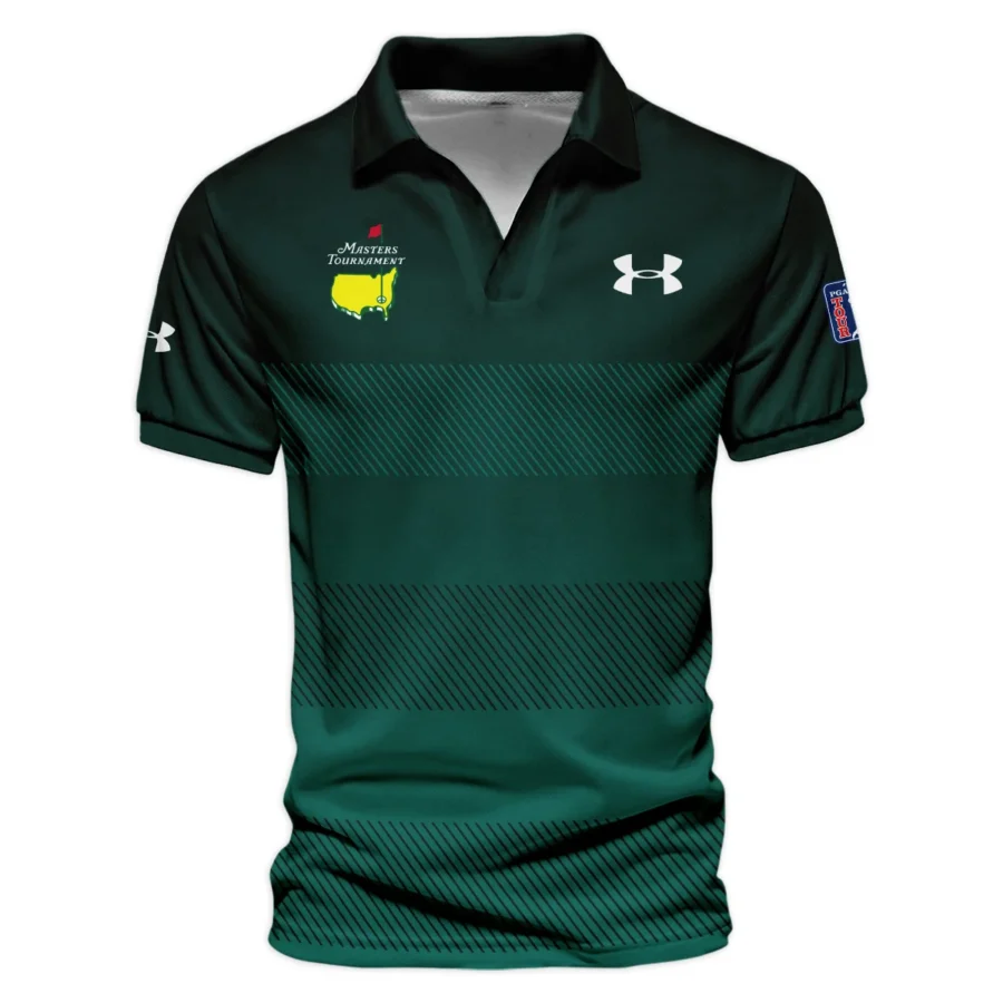 Special Release Under Armour Masters Tournament Golf Vneck Polo Shirt All Over Prints HOMT110324A02UAVPL