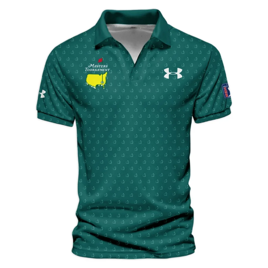 Special Release Under Armour Masters Tournament Golf Vneck Polo Shirt All Over Prints HOMT201224A01UAVPL