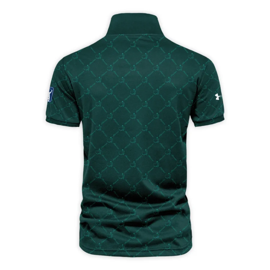 Special Release Under Armour Masters Tournament Golf Vneck Polo Shirt All Over Prints HOMT020725T2UAVPL