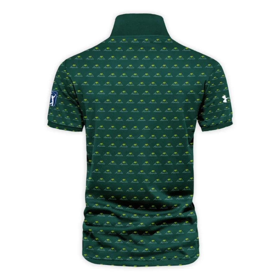 Special Release Under Armour Masters Tournament Golf Vneck Polo Shirt All Over Prints HOMT070225A01UAVPL