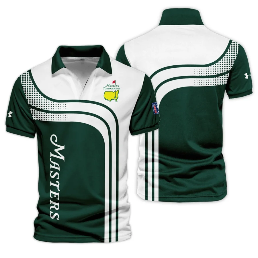 Special Release Under Armour Masters Tournament Golf Vneck Polo Shirt All Over Prints HOMT030125A02UAVPL