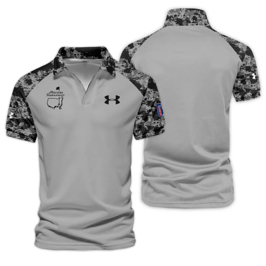 Special Release Under Armour Masters Tournament Golf Vneck Polo Shirt All Over Prints HOMT04112404UAVPL