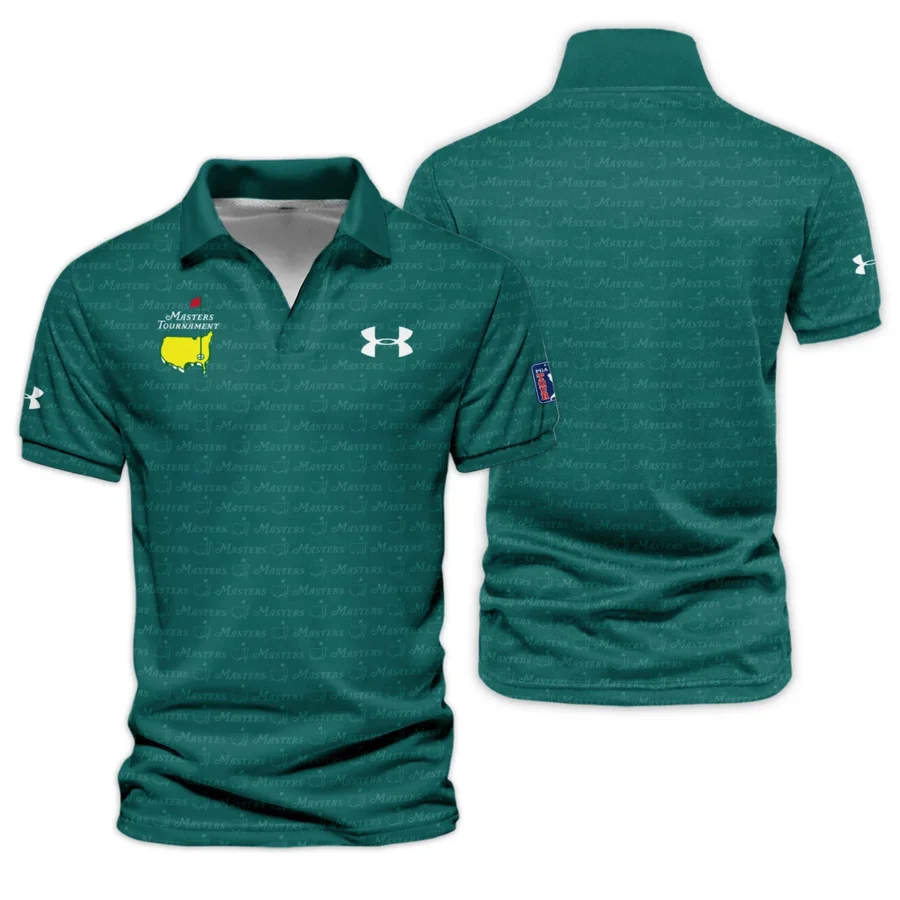 Special Release Under Armour Masters Tournament Golf Vneck Polo Shirt All Over Prints HOMT080125A04UAVPL