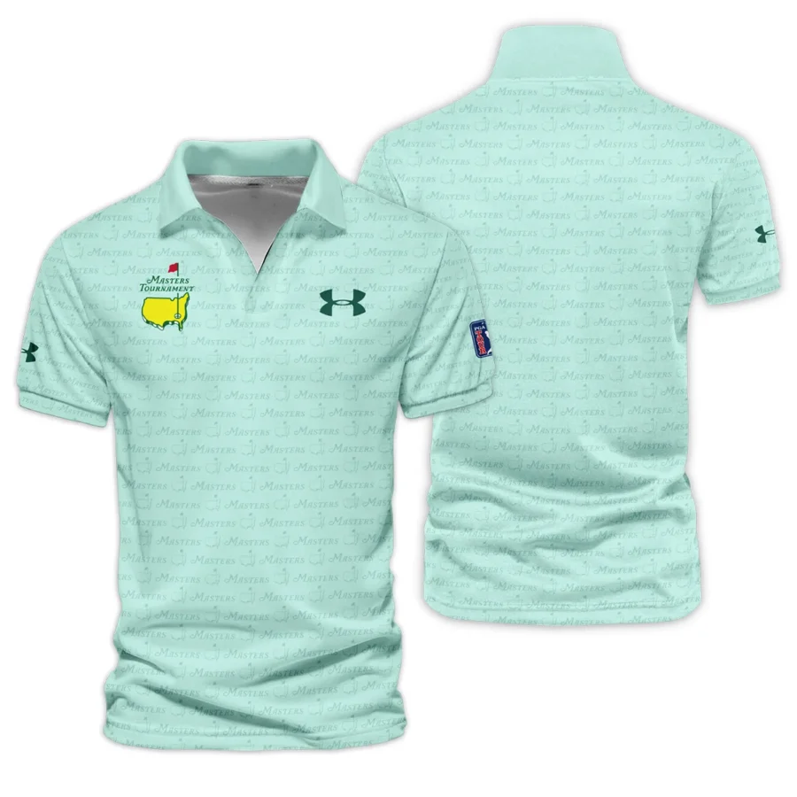 Special Release Under Armour Masters Tournament Golf Vneck Polo Shirt All Over Prints HOMT080125A05UAVPL