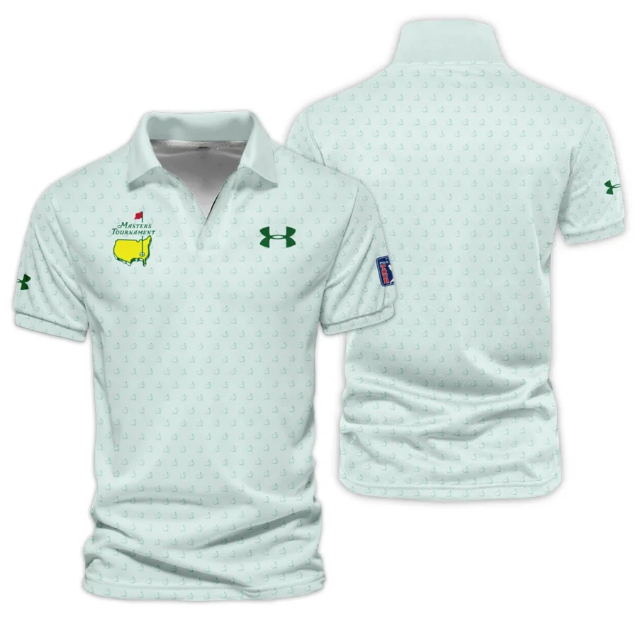 Special Release Under Armour Masters Tournament Golf Vneck Polo Shirt All Over Prints HOMT161224A02UAVPL