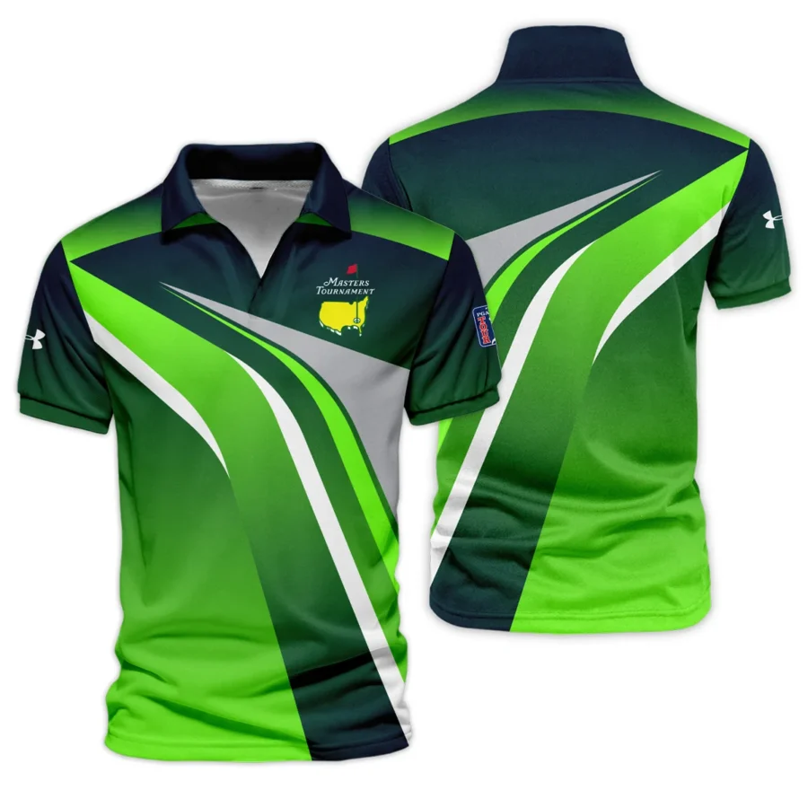 Special Release Under Armour Masters Tournament Golf Vneck Polo Shirt All Over Prints HOMT170225A01UAVPL