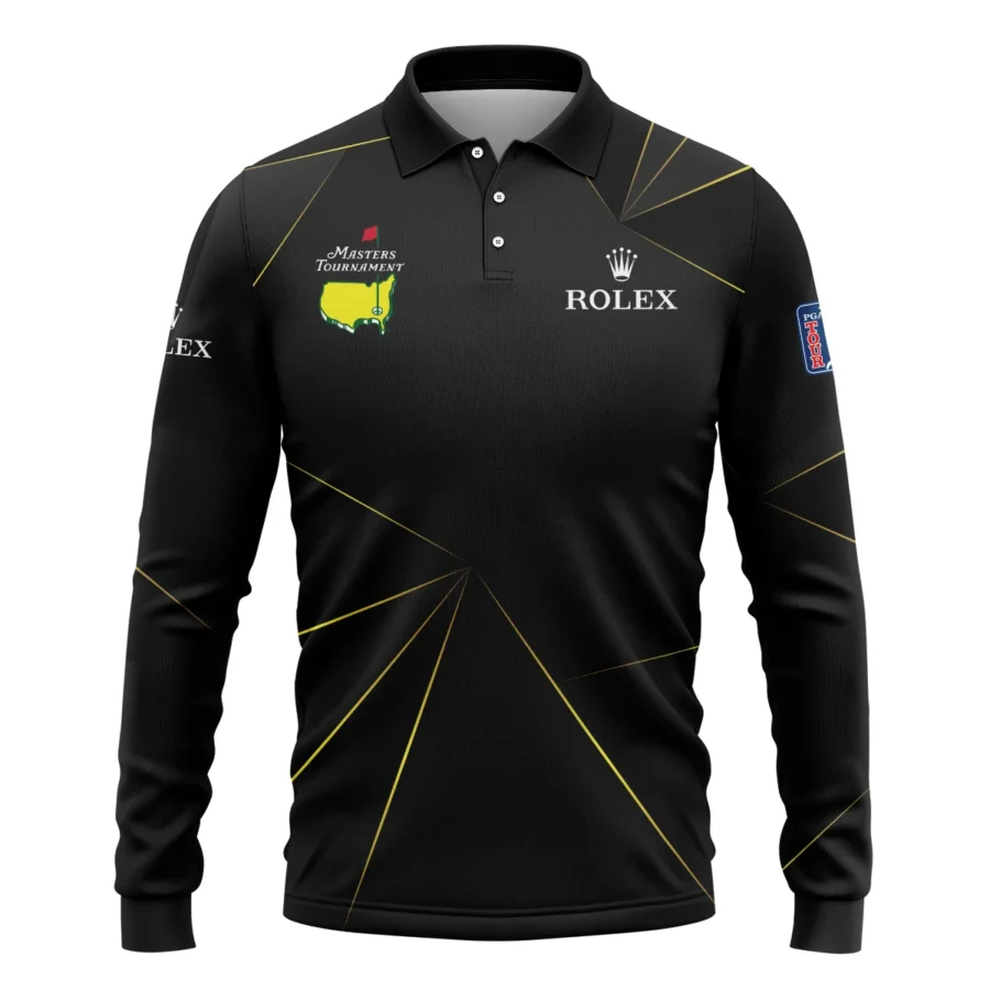 Rolex Masters Tournament Golf Long Polo Shirt All Over Prints Gift For Fans HOMT260225A03ROXLPL-Black