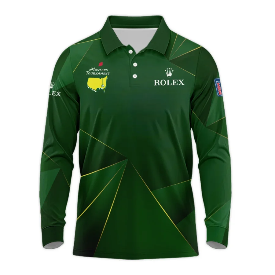 Rolex Masters Tournament Golf Long Polo Shirt All Over Prints Gift For Fans HOMT260225A03ROXLPL-Green