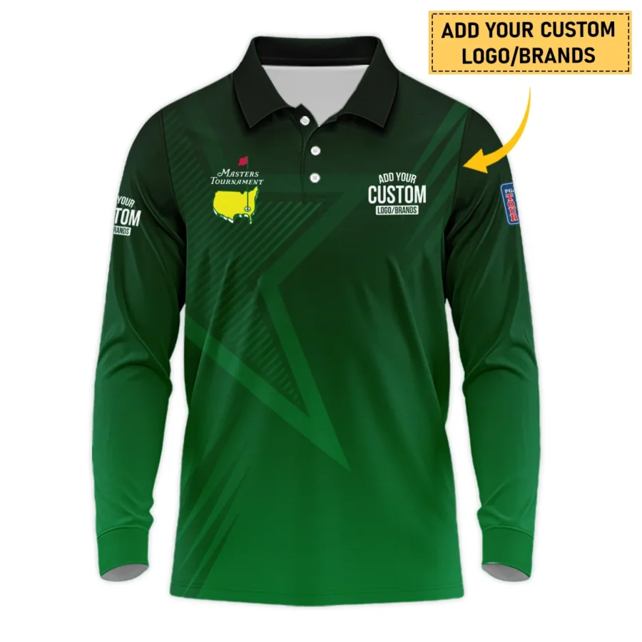 Personalized Logo,Brands Masters Tournament Golf Long Polo Shirt All Over Prints HOMT011124A03LPL