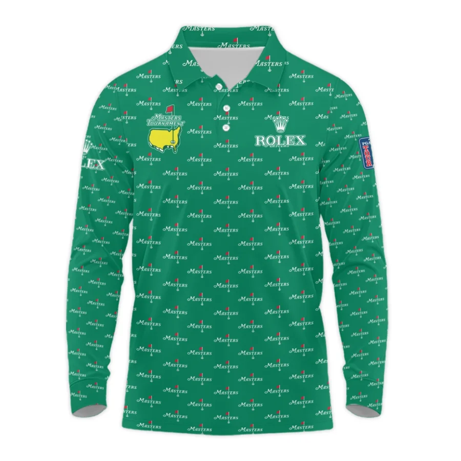 Special Release Rolex Masters Tournament Golf Long Polo Shirt All Over Prints HOMT040225A2ROXLPL
