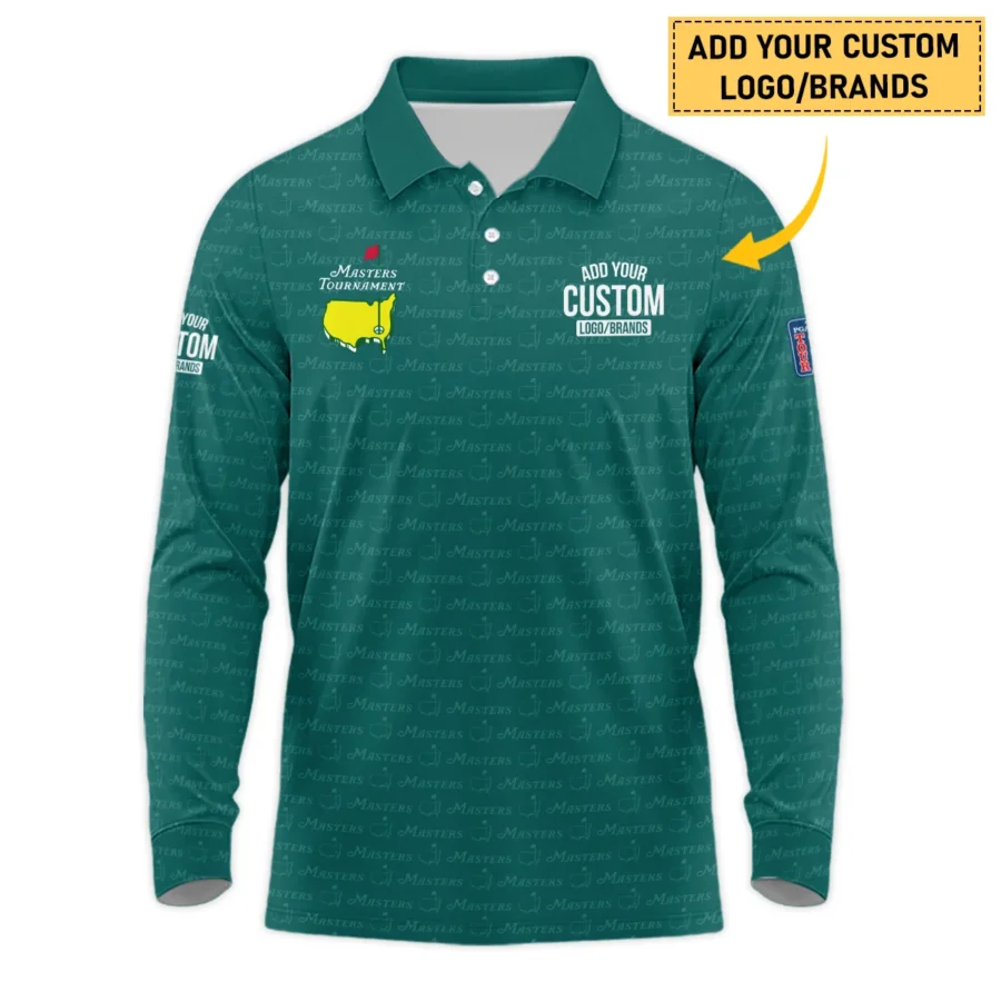 Personalized Logo,Brands Masters Tournament Golf Long Polo Shirt All Over Prints HOMT080125A04LPL