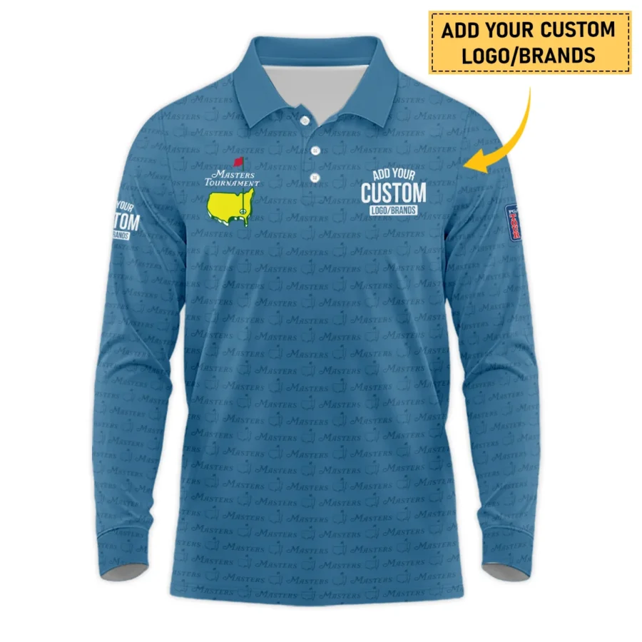 Personalized Logo,Brands Masters Tournament Golf Long Polo Shirt All Over Prints HOMT080125A06LPL