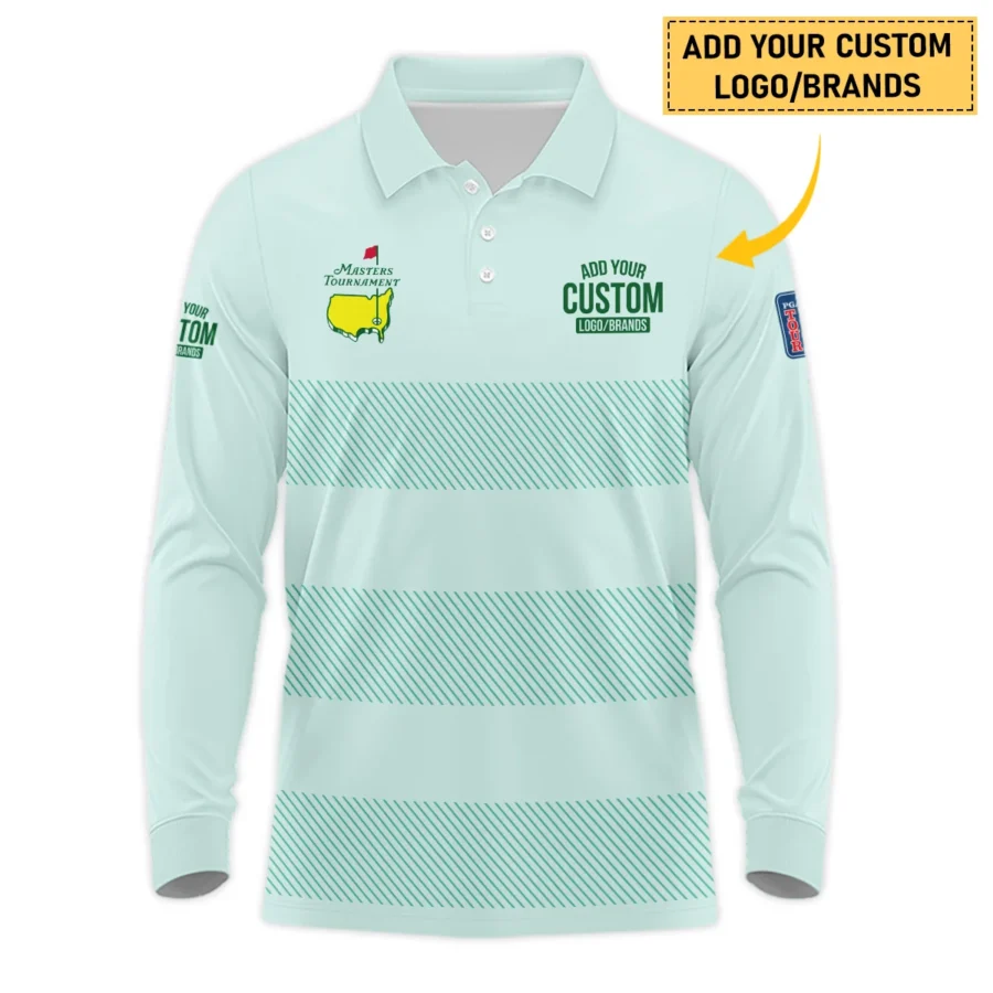 Personalized Logo,Brands Masters Tournament Golf Long Polo Shirt All Over Prints HOMT210125A02LPL