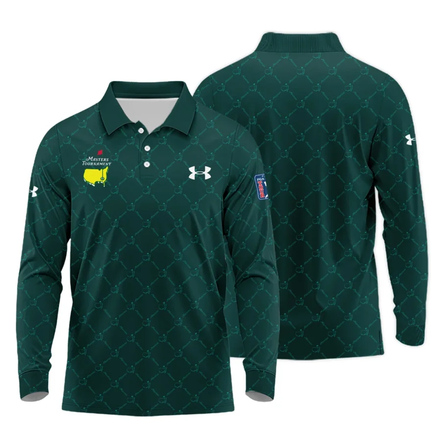 Special Release Under Armour Masters Tournament Golf Long Polo Shirt All Over Prints HOMT020725T2UALPL