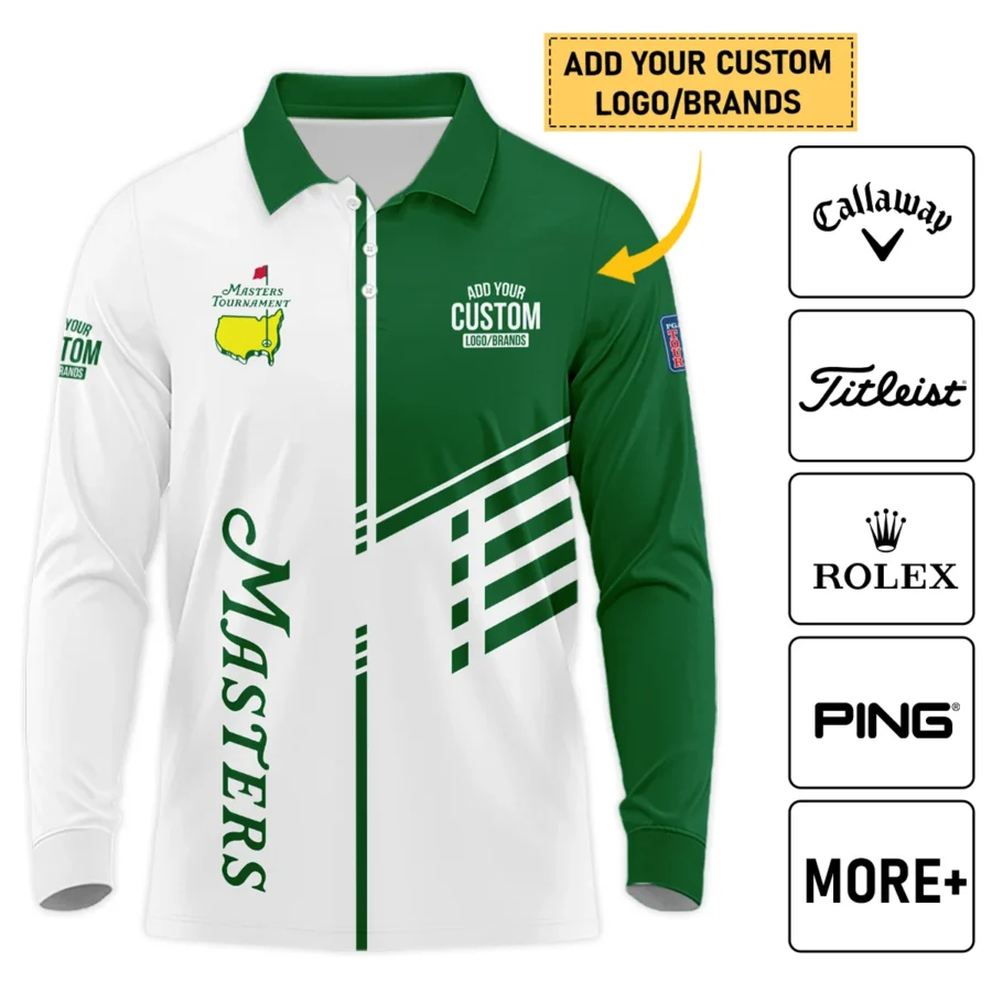 Personalized Logo,Brands Masters Tournament Golf Long Polo Shirt All Over Prints HOMT021224A03LPL