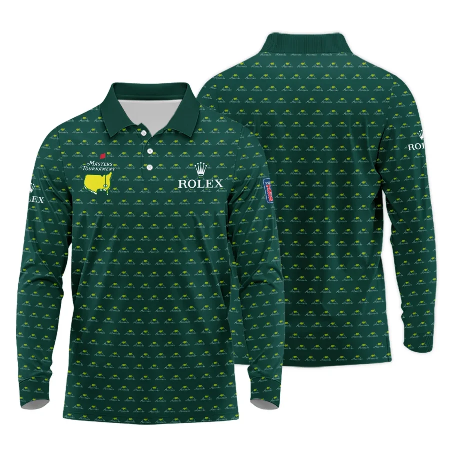 Special Release Rolex Masters Tournament Golf Long Polo Shirt All Over Prints HOMT070225A01ROXLPL
