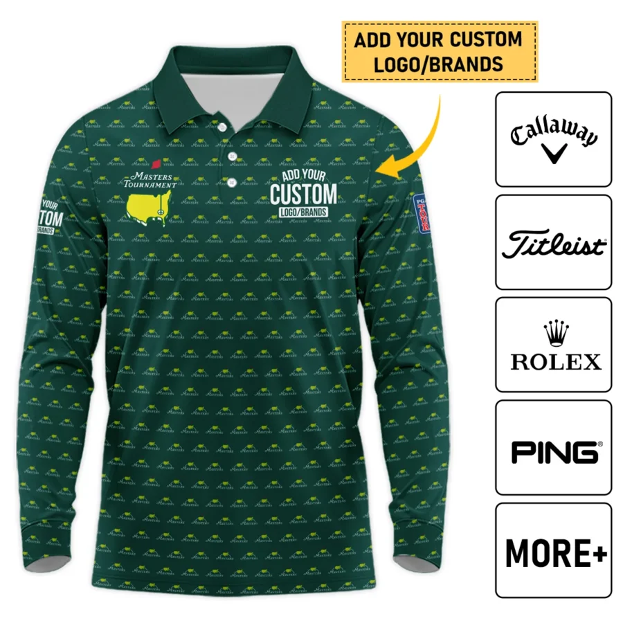 Personalized Logo,Brands Masters Tournament Golf Long Polo Shirt All Over Prints HOMT070225A01LPL