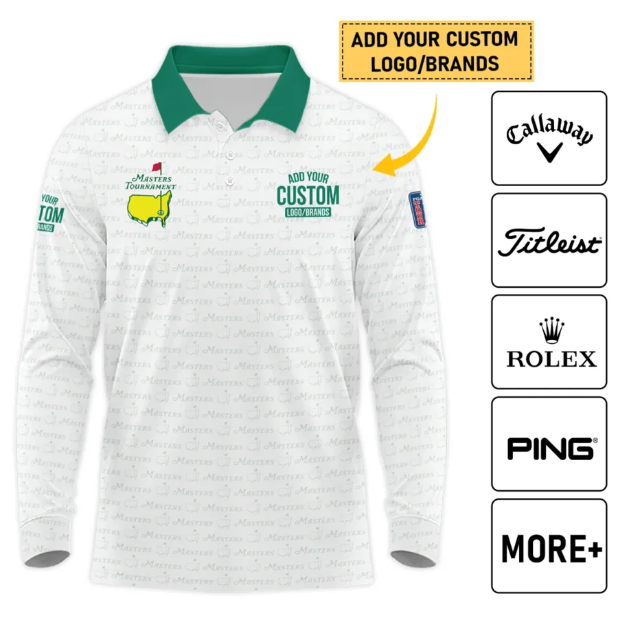 Personalized Logo,Brands Masters Tournament Golf Long Polo Shirt All Over Prints HOMT080125A03LPL
