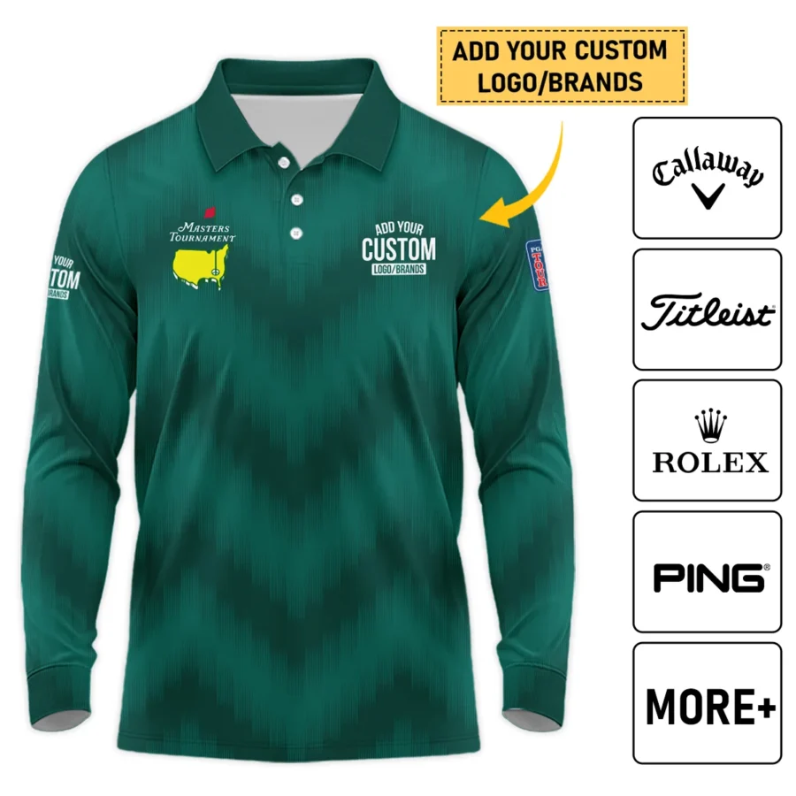 Personalized Logo,Brands Masters Tournament Golf Long Polo Shirt All Over Prints HOMT120324A01LPL
