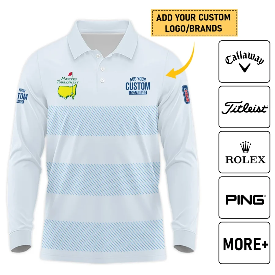 Personalized Logo,Brands Masters Tournament Golf Long Polo Shirt All Over Prints HOMT210125A03LPL
