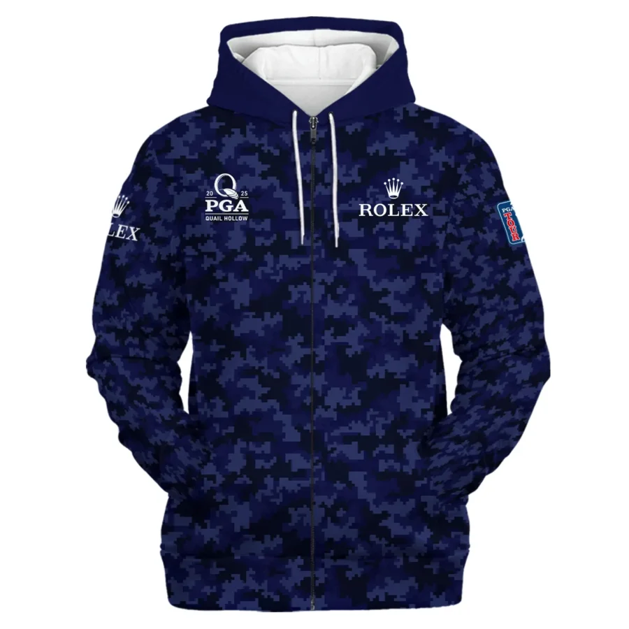 Special Release Rolex 2025 PGA Championship Golf Zipper Hoodie Shirt All Over Prints HOPGC201124A07ROXZHD