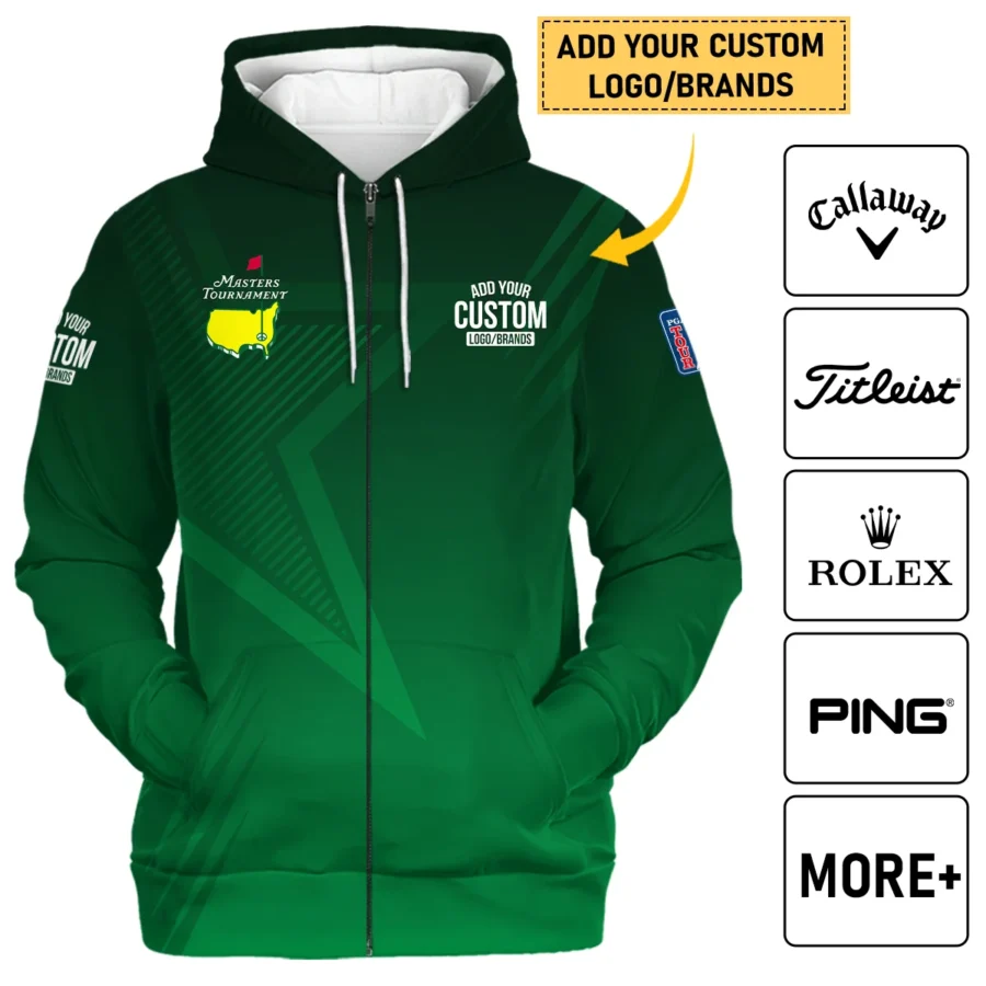 Personalized Logo,Brands Masters Tournament Golf Zipper Hoodie Shirt All Over Prints HOMT011124A03ZHD