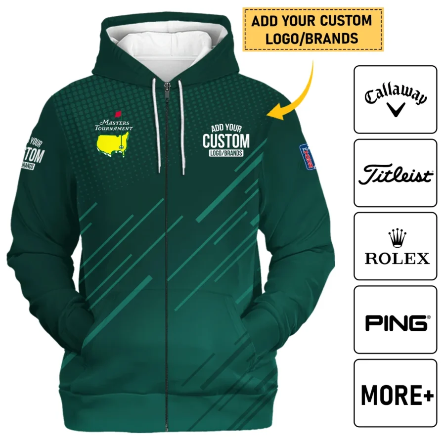 Personalized Logo,Brands Masters Tournament Golf Zipper Hoodie Shirt All Over Prints HOMT030125A05ZHD