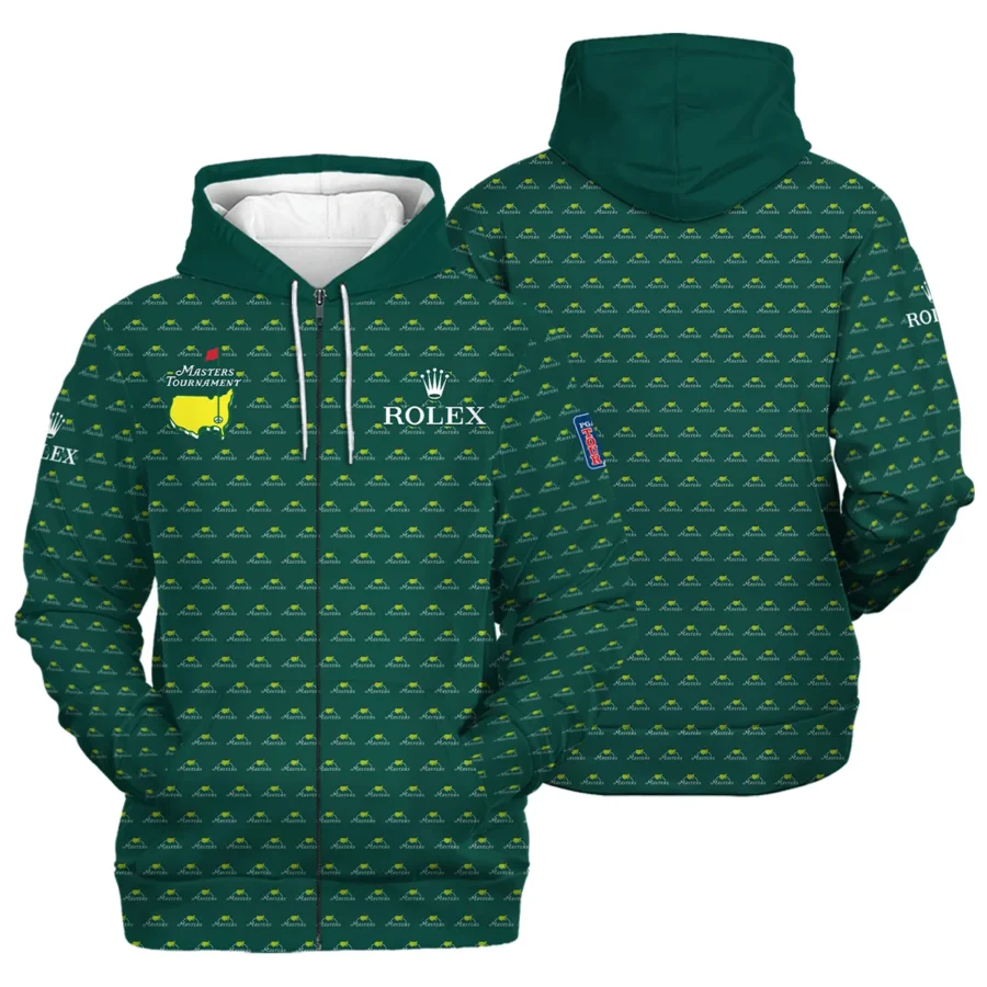 Special Release Rolex Masters Tournament Golf Zipper Hoodie Shirt All Over Prints HOMT070225A01ROXZHD