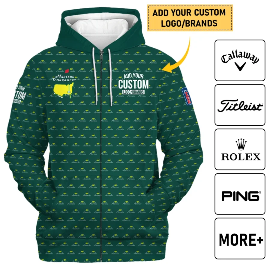 Personalized Logo,Brands Masters Tournament Golf Zipper Hoodie Shirt All Over Prints HOMT070225A01ZHD