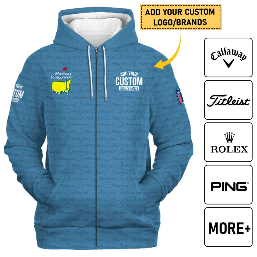 Personalized Logo,Brands Masters Tournament Golf Zipper Hoodie Shirt All Over Prints HOMT080125A06ZHD